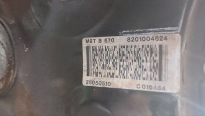Двигун, мотор 2.3 однотурбінний M9T 670 2010+ 8201654865 Рено Мастер 3, Опель Мовано, Ніссан NV400-2