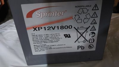 Аккумулятор Sprinter XP12V1800 AGM 12В 56.4Аh гелевий акумулятор АКБ