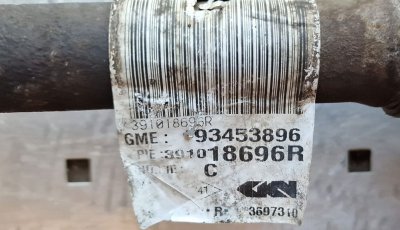 Привід, Піввісь, полуось коротка ліва 1.6 2014+ 391018696R Рено Трафік 3, Опель Віваро, Фіат Таленто, Ніссан NV 300-1