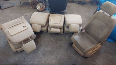 Комплект сидений салона, трансформер Volkswagen Touran 2003–2010, бежевый, ткань 1K4881105GA, 1K4881106GA, 1T0883063D, 1T0883065D, 1T0883064D-1