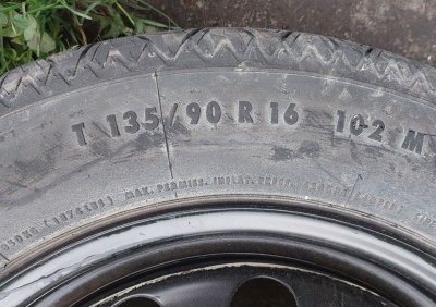 Докатка, запаска, запасне колесо 3.5Jx16 ET25.5, 5×112 VAG 1K0601027F Фольксваген Гольф 6