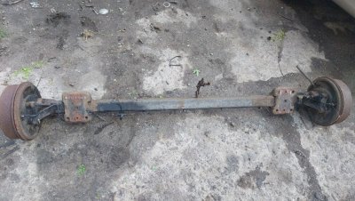 Задня балка в зборі з барабанами 1337398080, 514881 1994-  Сітроен Джампер 2