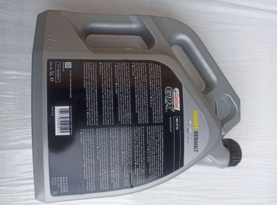 Моторна Олива, Масло OE RENAULT 5L Castrol GTX RN 5W-40 RN 710 7711658111(заміна 7711943691) Рено Трафік, Опель Віваро, Ніссан Прімастар-1