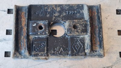Пластина задньої ресори 2010+ 550347870R Рено Мастер 3, Опель Мовано, Ніссан NV400