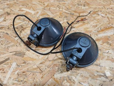 Фари синього кольору додаткові, протитуманні 12v-24v 228мм, 9