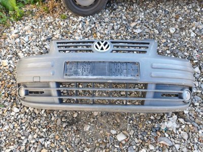 Бампер передній в зборі, з ПТФ, протимунками VW 2K0807221 VAG Фольксваген Кадді-4