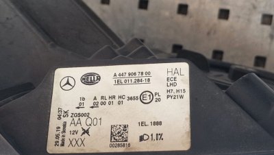 Фара передня права бв в відмінному стані 2019 року A4479067800 W447 Мерседес Віто-1
